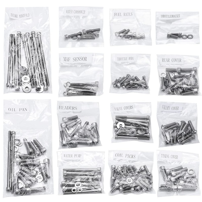 PTNHZ LS LS1 LS6 Stainless Steel Engine Bolt Kit Bolts