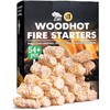 WH 54+ Pack Natural Fire Starters for Indoor Fireplace -