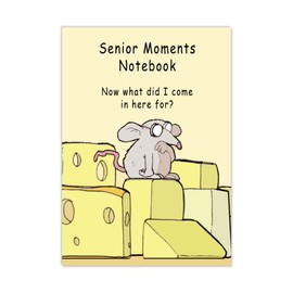 Twizler Funny Notebook A5 with Forgetful Mouse Design - A5 Lined Notebook - Funny Notebook A5 - Funny Work Notebook - Funny To Do List Notepad A5 - A5 Notebook - A5 Notepad