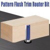 Vesery 4Pcs 1/4'' Shank Flush Trim Router Bit Bottom Bearing