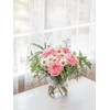 UPBUD 4 Inch Small Glass Cylinder Vases for Centerpieces |