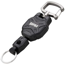 Rapala RCDRL3BK Small Retractable Lanyard, 33.5 inches (85 cm), Black