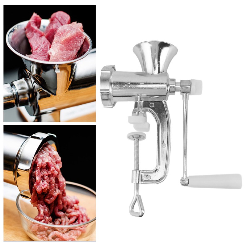 Aluminum Alloy Manual Meat Grinder Sausage Stuffer Hand Crank Meat