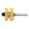 Tongue Groove Router Bit Set Adjustable T Shape 3 Teeth