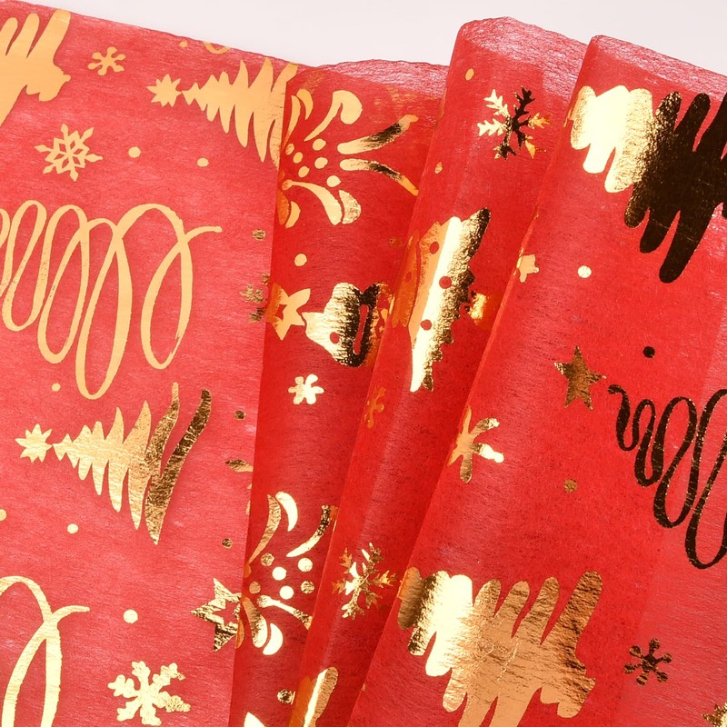 Pagezol 28cm × 5m Christmas Table Runners,Red Table Runner Xmas