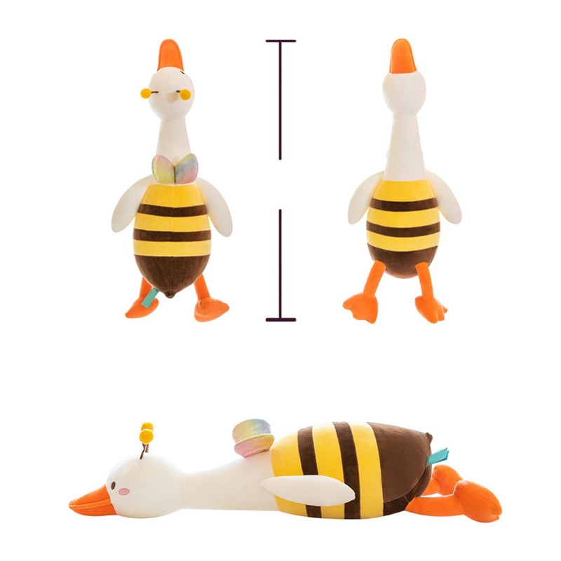 Duck Bee Plush Toy Honeybee Duck Hugging Pillow Cute Stuffed