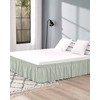 Sage Green Buffalo Plaid Bed Skirt King Size 18 Inch