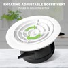 KCVENTSAIR Soffit Vent 6 Inch Round Air Vent Cover, ABS