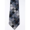 Elfeves Men's Classic Designer Plaid Ties Checks Patchwork Necktie Black