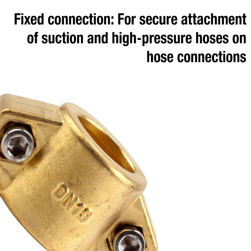 Gardena Brass Hose Clamp for Attaching Suction or High Pressure