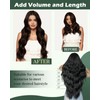 Ugeat Sew in Weft Hair Extensions Dark Brown Invisible Weft