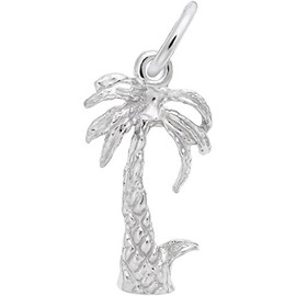 Rembrandt Tropical Palm Tree Charm - Metal - Sterling Silver