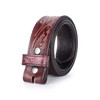 RESISTANCE Western No Buckle Belt With Engraved Floral Work Belt