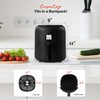 MIRASTON 2.8QT Digital Air Fryer, Space-Saving Mini Personal Air Fryers,