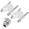 7/8in 30mm Handlebar Risers Clamp Bars Kit Universal Parts for