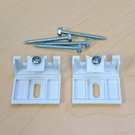 Qty 2pc and 3pc. Brackets KIT for Honeycomb, Cellular, Duette, Applause Shades. Fit Hunter Douglas, Turnils, ALTA, Comfortex, M&B... (1 3/4" Long, 3/8" Cell, Small, 2)