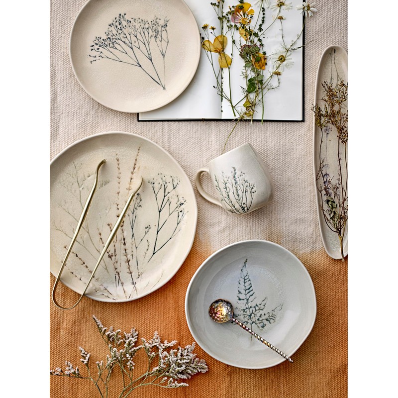 Bloomingville Elegant TE Ceramic Tableware with a Diameter of 22