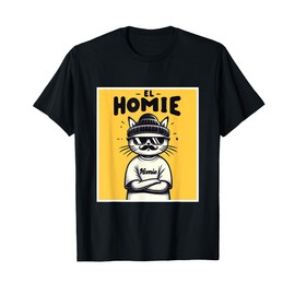 LIL HOMIE Cute Cholo Cat Chicano Art West Coast Hip Hop Prem T-Shirt