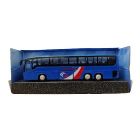 CELINO making your day Celino® City Coach Airport Bus DieCast Toy Model Vehicles Kids Children Toys Freewheeling (Blue)