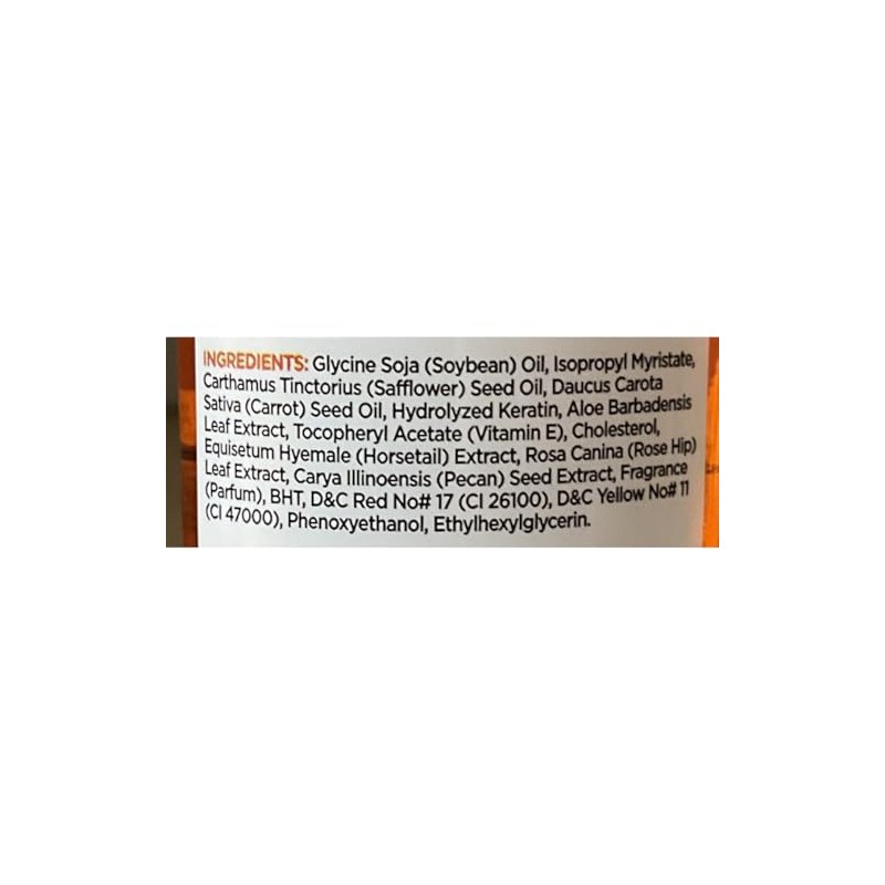 Hollywood Beauty Carrot Oil Repairs Damage Hair & Split Ends