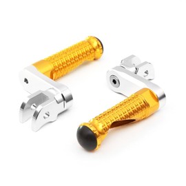 MC MOTOPARTS MPRO Gold 40mm Riser CNC Front Foot Pegs Compatible with GSF 1200 Bandit 96-06 GSF 400 Bandit 90-95