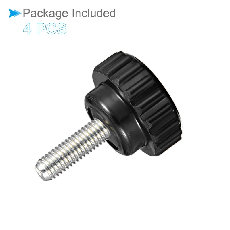CoCud Knurled Thumb Screws, M5 Thread 15mm Thread Length 21mm