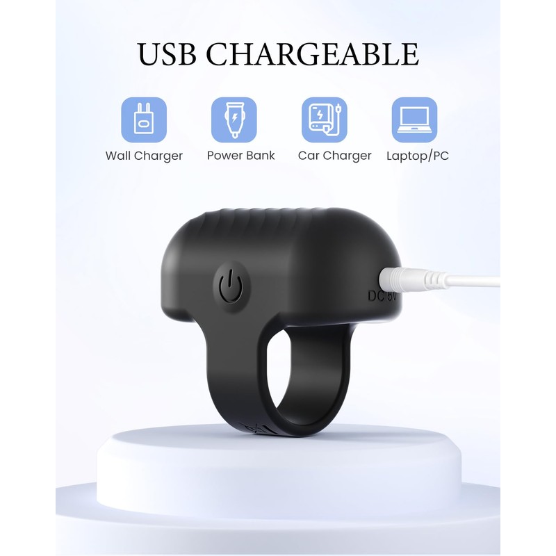 KISSILYN Multifunctional Mini Finger Massage Ball, Rechargeable Portable Relaxation Massage