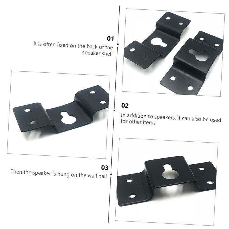 KOMBIUDA 30 PCS Hanger Connector for Audio Speaker Iron Hanging