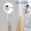 Vacuum Suction Cup Hooks, Double Shower Bath Wall Hooks Hanger