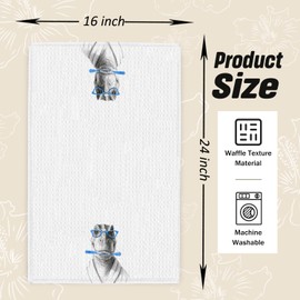 Ghoaoivo Funny Dinosaur Bathroom Hand Towels, Dinosaur Bathroom Decor, Dinosaurs Lover Gifts Decorative Hand Towels for Bath Room Washroom Restroom, 16x24 Inch