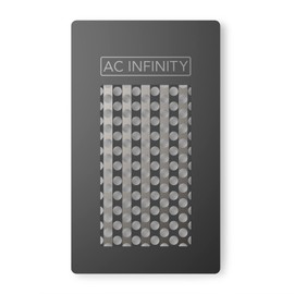 AC Infinity Tarjeta amoladora, herramienta de fresado de aluminio negro con superficie de rallador manual para pimienta, especias y té