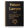 QYUVK Future Lawyer Gold Foil Hardcover 160 Pages Spiral Notebooks,