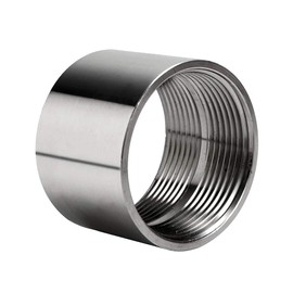 Quickun 304 Stainless Steel Pipe Coupling Fitting,2" x 2" Female Pipe Coupler Connector Adapter Fitting (1.4" Length)