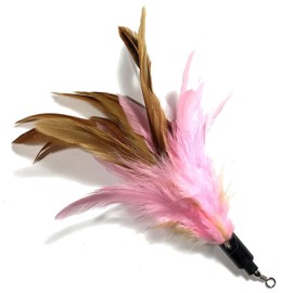 onebarleycorn Pack of 8 Cat Toy Feather, Cat Fishing Replacement Feathers Pendant Feathers Cat Toy for Cat