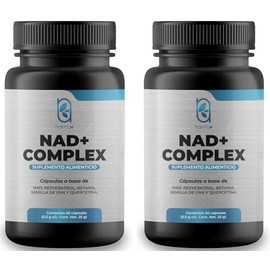NAIMA Kit NAD+ Complex Antiaging | 100 días | Formula avanzada con Resveratrol, Betaína, Semillas de Uva, Quercetina | Suplemento Antioxidante Celular