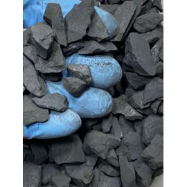 Shungite - Large Under 1" Thick no Powder - 100% Crystal Life+Love! Cleansing Charging Forever! lu1(1 Pound)