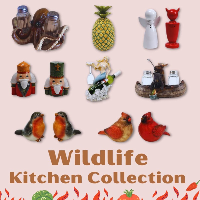 Comfy Hour Dolomite Dog Salt & Pepper Set, Brown &