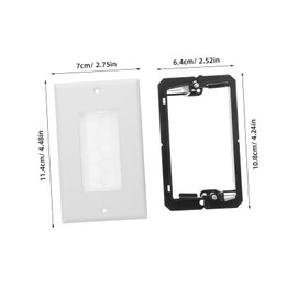 COHEALI 1 Set Brush Cable Pass Through Wall Plate Brush Wire Management Panel for Efficient Cable Organization Easy Installation and Seamless Integration Home Office Decor