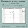 POPRUN 2026-2027 Monthly Planner, 6.5" x 8.5", 18 Month Calendar