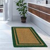 Kempf Green Border Coco Coir Doormat - Heavy Duty Doormats