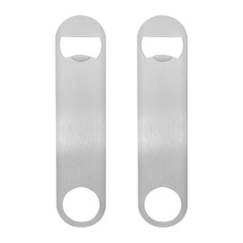 2pcs 7 inch Heavy Duty Stainless Steel Flat Bottle Opener Beer for Kitchen Bar Restaurant Heavy Duty Bar Funny Flair Bartender Bottle Openers (2)
