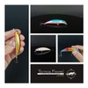 TACTICAL FISHING 6 Piezas - Seis Minnows De Hundimiento Lento,