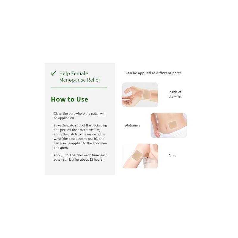 Parches de Alivio para la Menopausia Parches de Terapia Parches