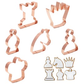 Large Chess Pieces Set Copper Cookie Cutter Set