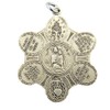 HMHReligiousMfg Sterling Silver Seven Way Medal with Jesus Christ Scapular