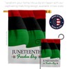 Breeze Decor Juneteenth Freedom Day Garden House Flag Kit Patriotic