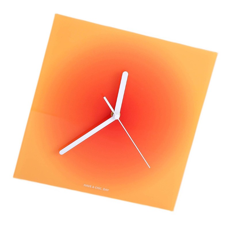 Modern Wall Clock Ins Style Acrylic Finely Polished Vibrant Colors