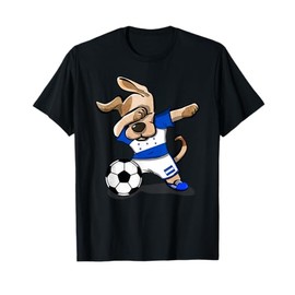 Dabbing Dog Honduras Soccer Honduran Flag Football Lovers T-Shirt for Men Women Kids