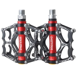 Jpfashion Cross Bike Pedal, Ultra Lightweight, Aluminum Alloy, Flat Pedal, Durable, Set of 2 (Black 2)