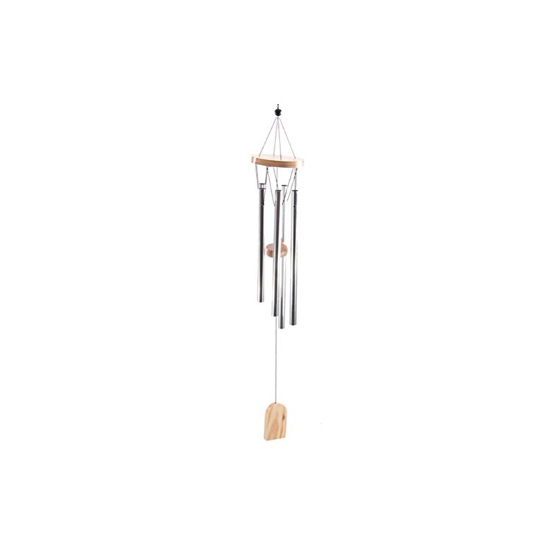Puckator Wooden Wind Chime with Metal Tubes 37cm